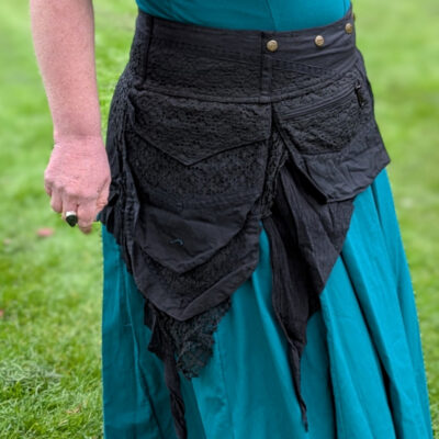 Black Pixie Pocket Skirt